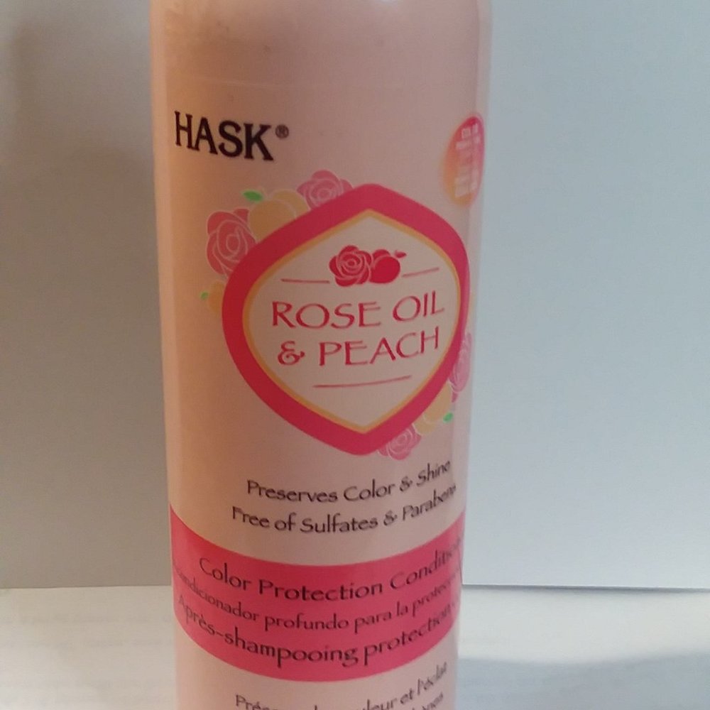 Hask 12oz Rose Oil and Peach Hair Conditioner